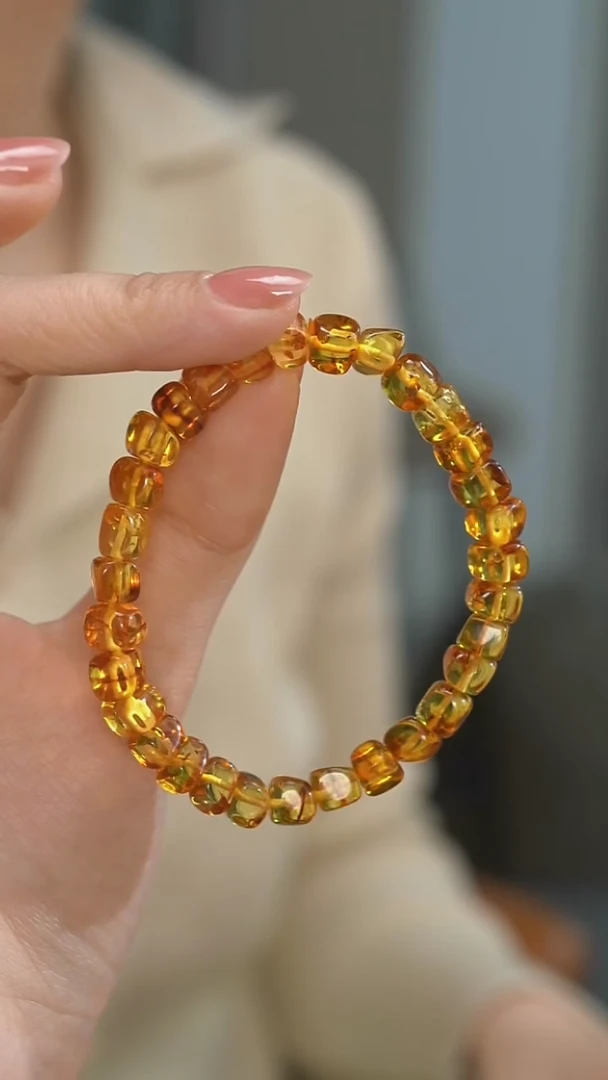 手串琥珀（花珀）未镶嵌KT25112607