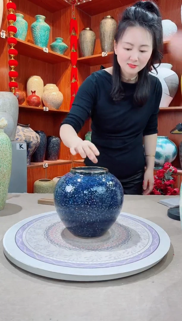 【闪购商品】瓶陶瓷花瓶 无花 紫水晶小号