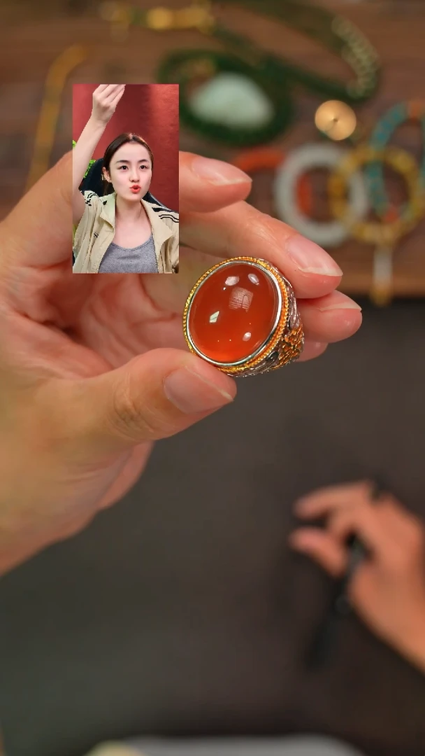 未镶嵌南红玛瑙戒指大*哥遇见匠心品质回血