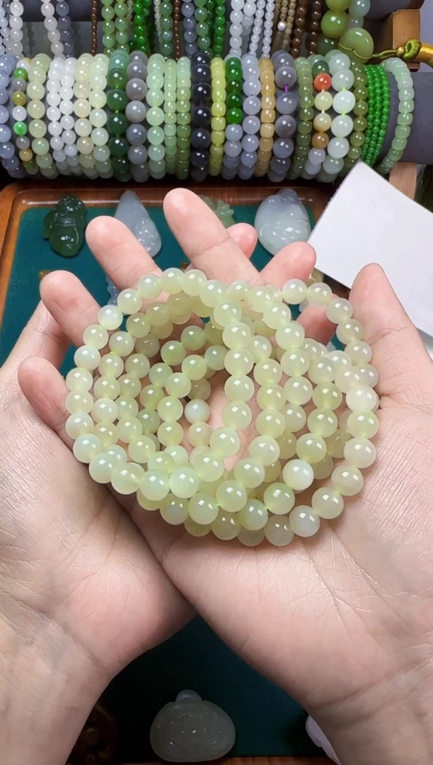 【闪购商品】和田玉无未镶嵌手串多样性发其一