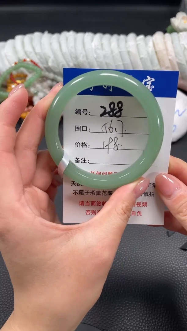 未镶嵌手镯石英质玉56
