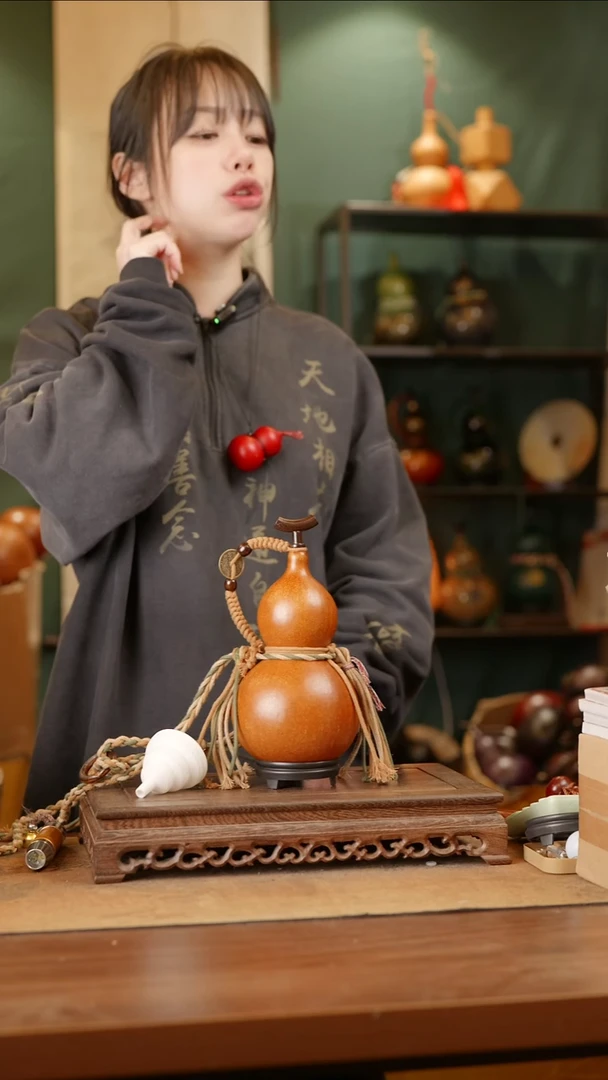 155号精品天然大漆酒葫芦一物一拍~