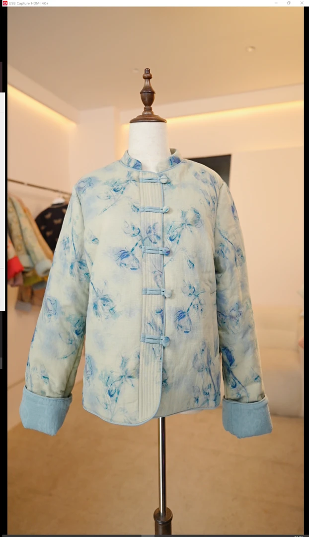 【兰亭序】冬季国风新中式冬款棉服上衣女