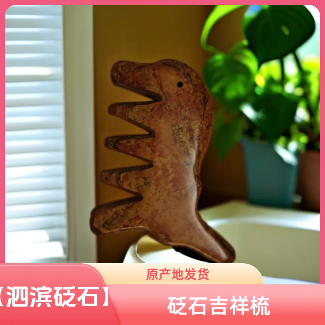 砭石吉象梳天然手打造