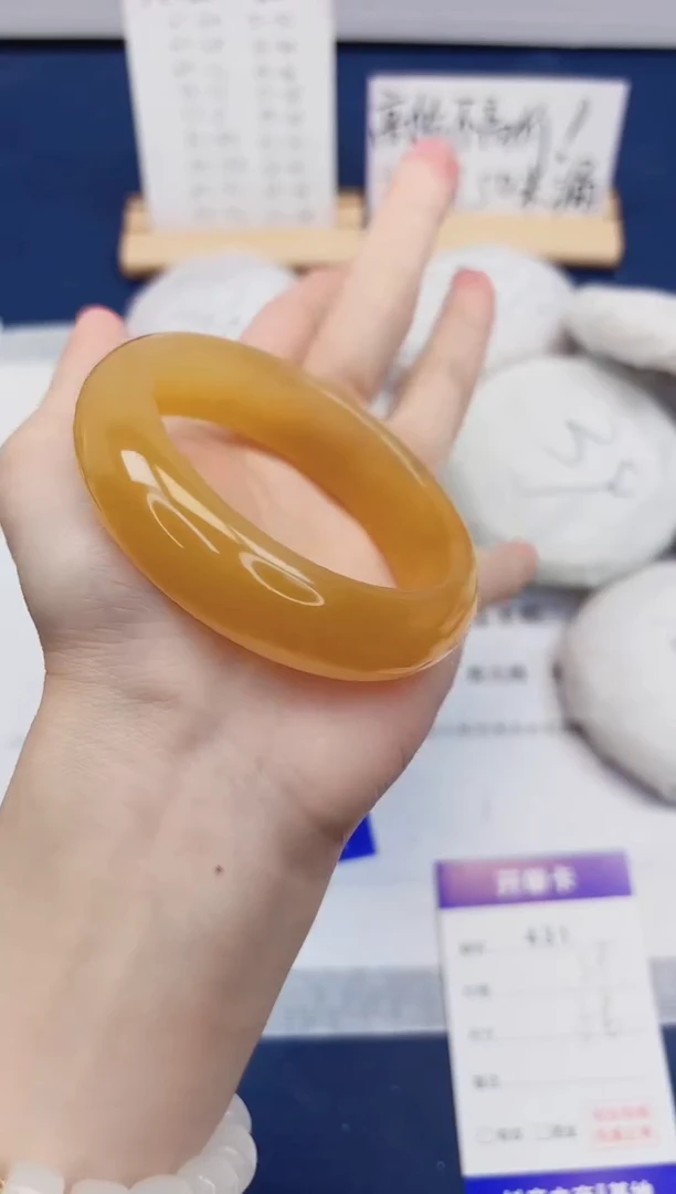 【闪购商品】石英质玉手镯未镶嵌431-财气镯-圈口56