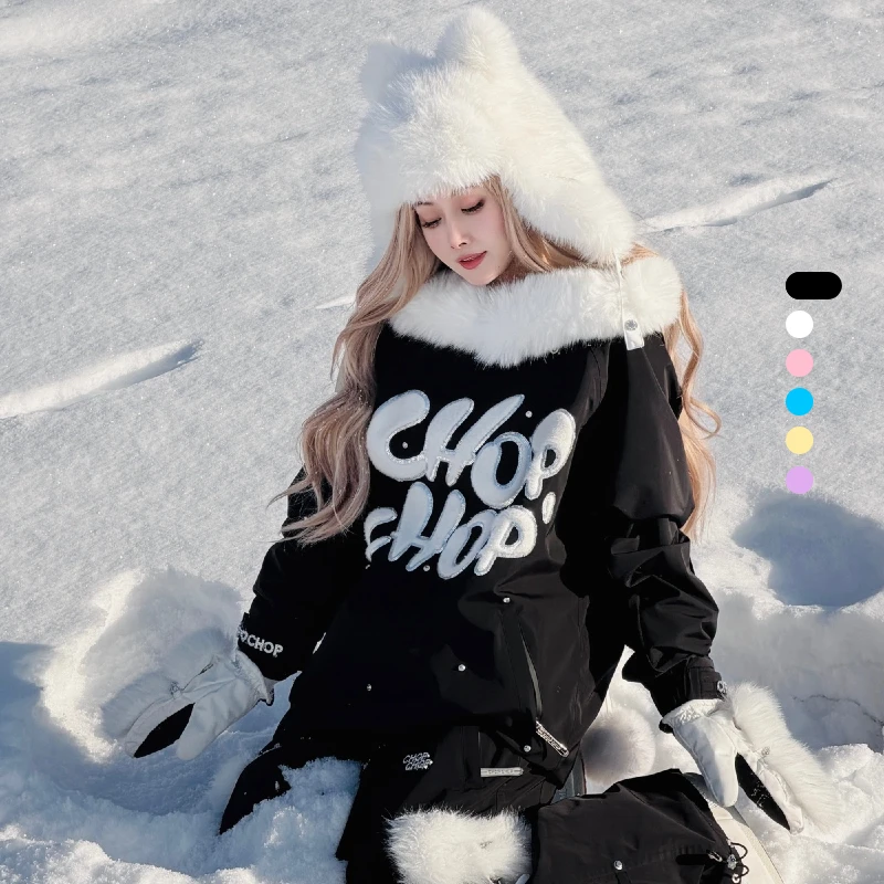 CHOPCHOP26新品【雪域千金】系列3L滑雪服全压胶加绒保暖滑雪服女款