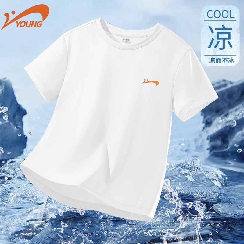 贵人鸟童装男童短袖t恤2025夏季儿童薄款速干半袖中大童防晒上衣