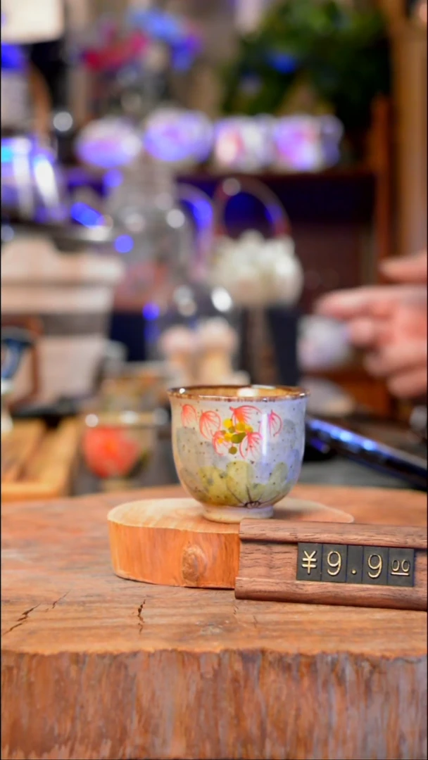 【闪购商品】杯子荷花手工手绘手工手绘