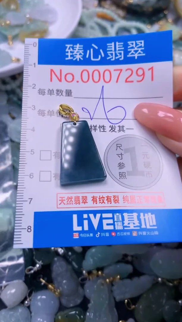 翡翠未镶嵌颈饰7291