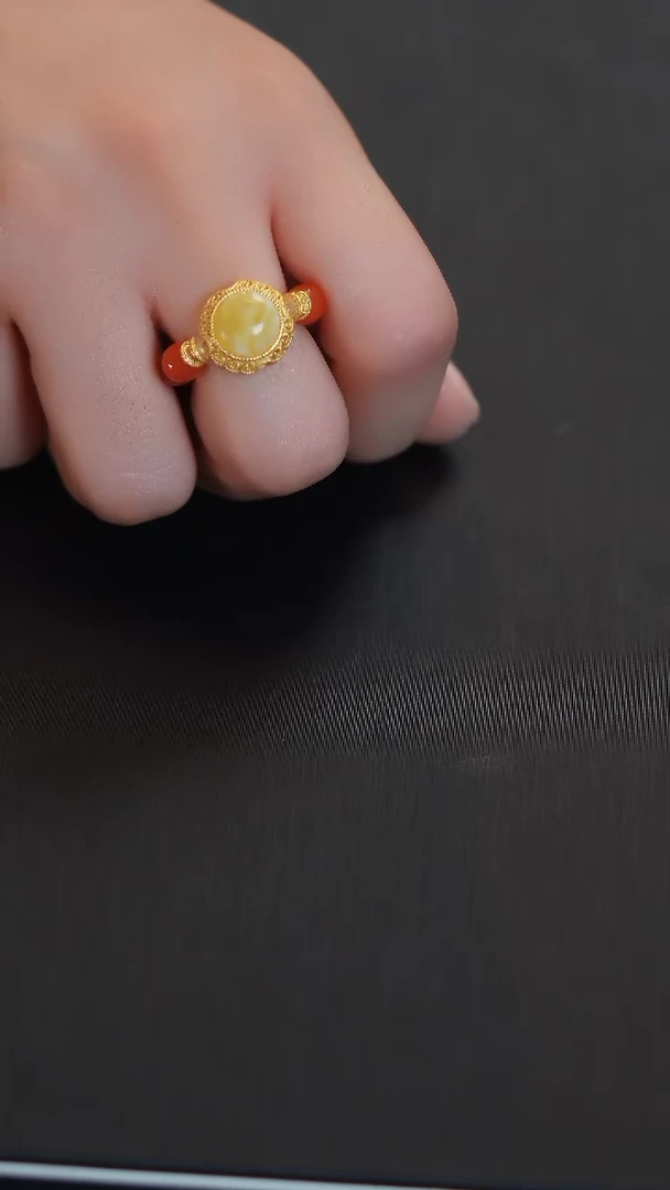 南红玛瑙戒指未镶嵌E2822 南红戒指