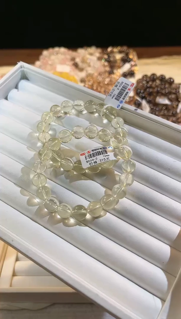 合成欧泊未镶嵌多样性发一柠檬黄10mm