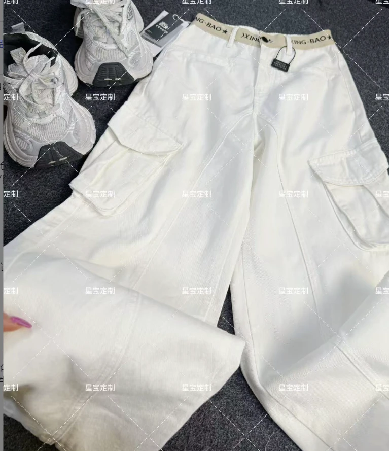 【现货甩飞】夏款2025新款欧货减龄休闲百搭直筒休闲百搭牛仔裤9006