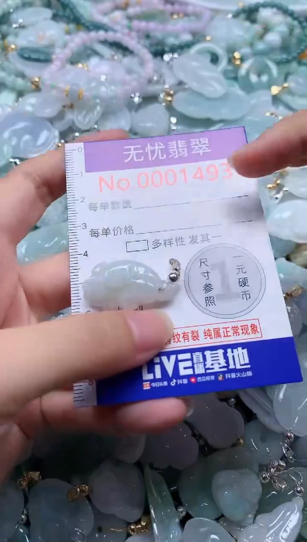 翡翠未镶嵌吊坠(不含链)1493