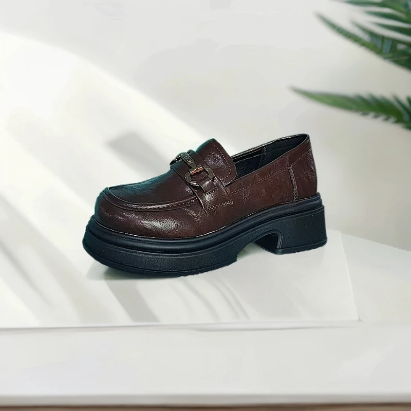 秋冬新款时尚尤莱特厚底乐福鞋2206