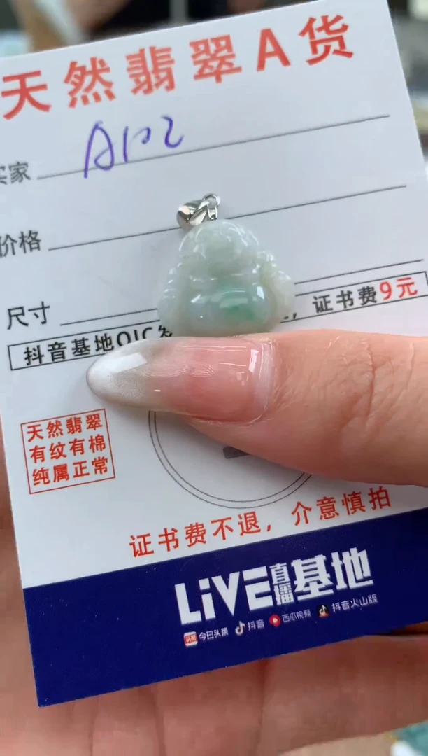 【闪购商品】翡翠颈饰未镶嵌天然A货翡翠挂件