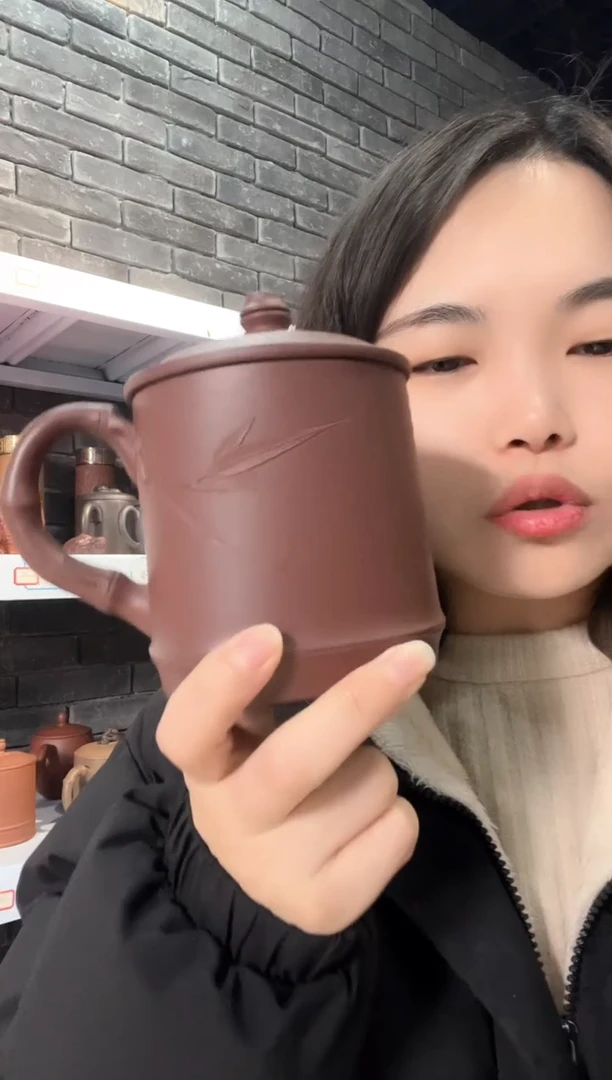 【闪购商品】紫砂茶杯紫砂盖杯天圆地方