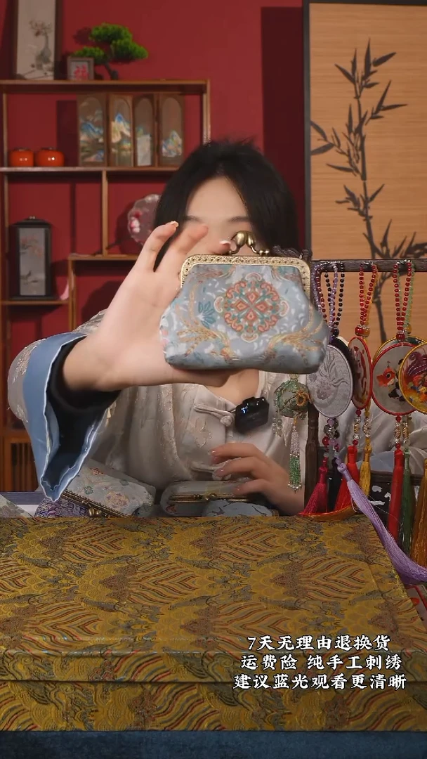 织绣45非遗宋锦纯手工手拿包