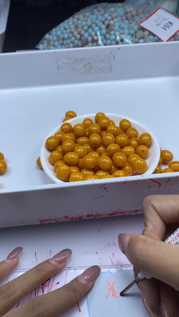 未镶嵌颈饰蜜蜡w2586老蜡二代枣珠13*12mm*6颗
