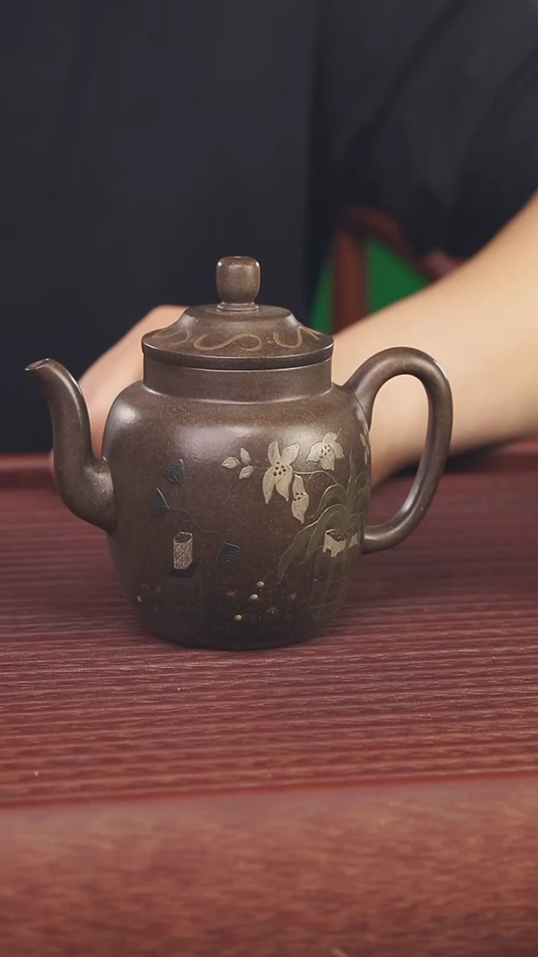 茶壶紫砂220cc顾氏手工紫砂