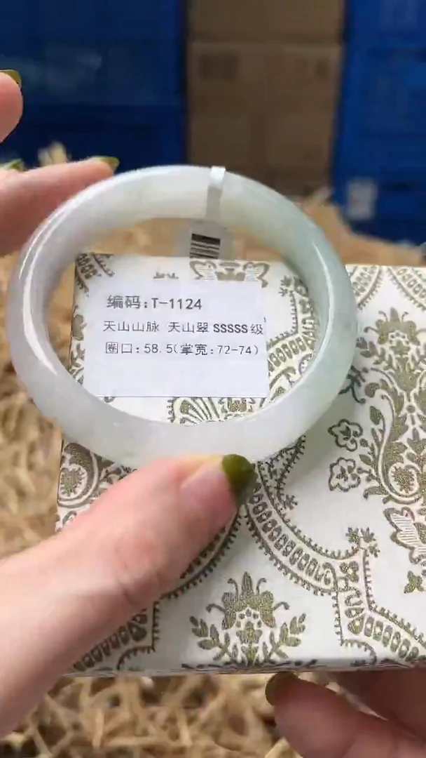 未镶嵌手镯石英质玉T1124