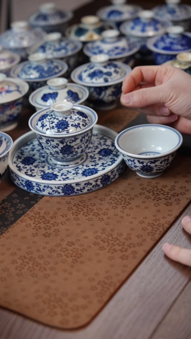 春风缠枝盖碗3件套111111