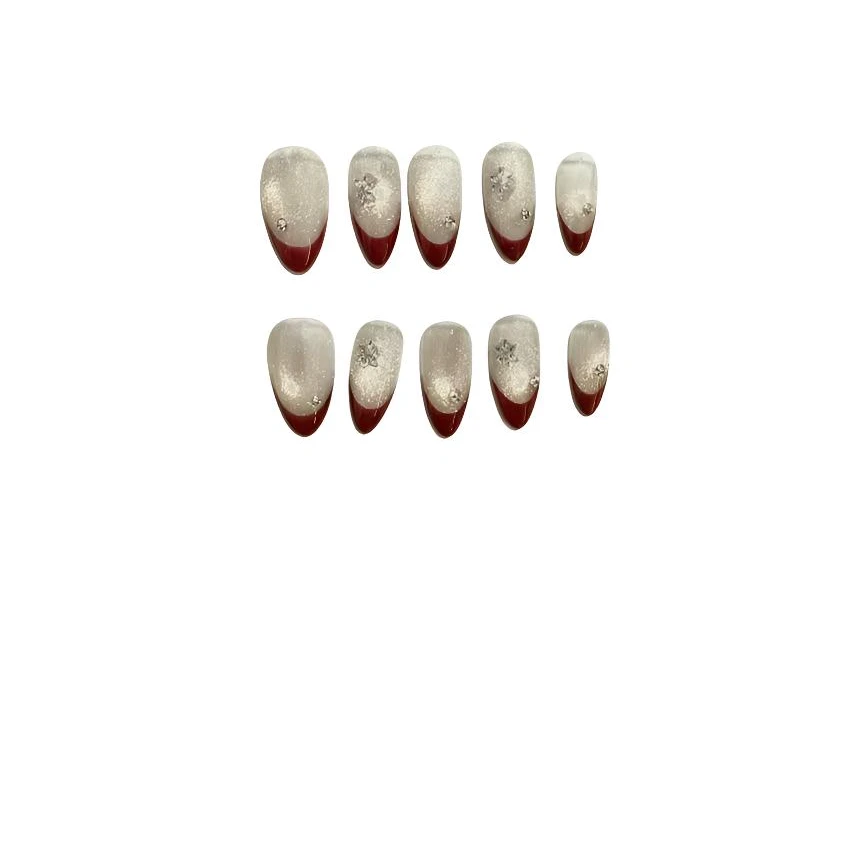 MOONSHERO/梦栖泺红韵雪炼MY240492手工穿戴甲