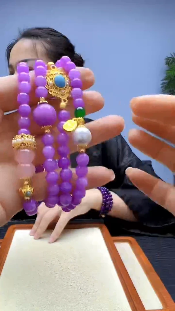 颈饰14K金镶嵌翡翠高货diy劲饰