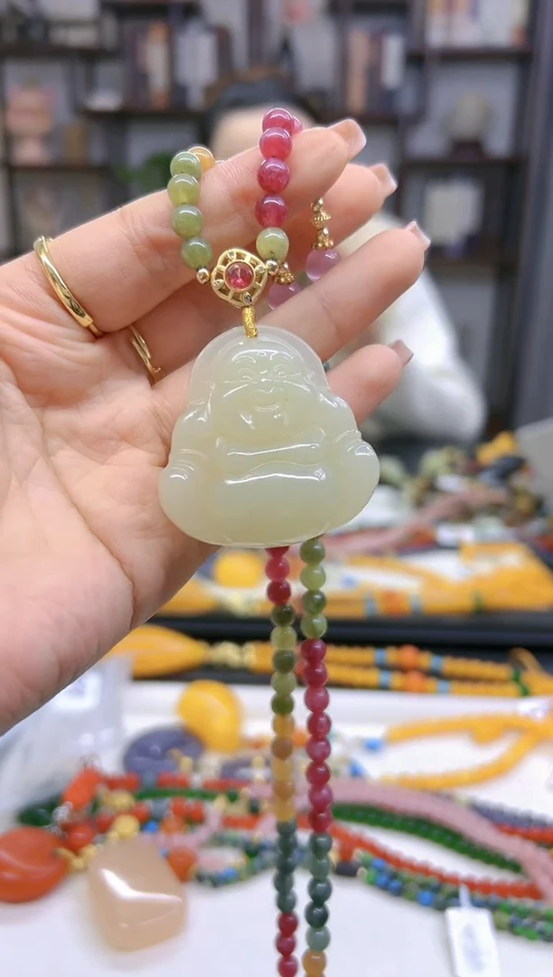 【闪购商品】和田玉毛衣链未镶嵌M214