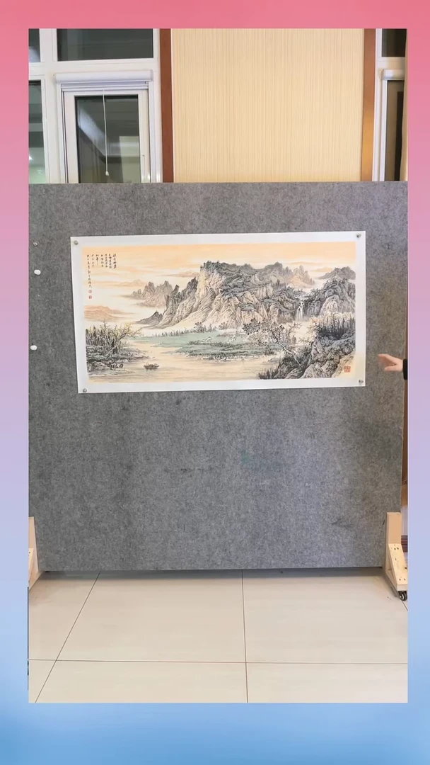 【闪购商品】国画张老师 精品山水《溪边秋景》8平尺