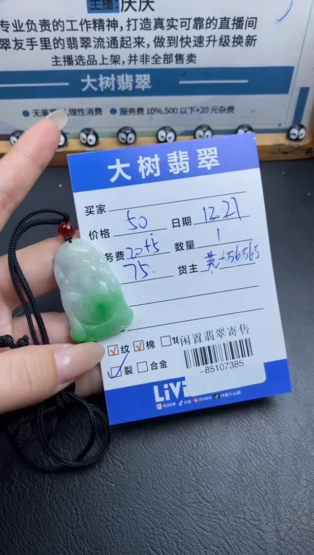 颈饰未镶嵌翡翠-85107385