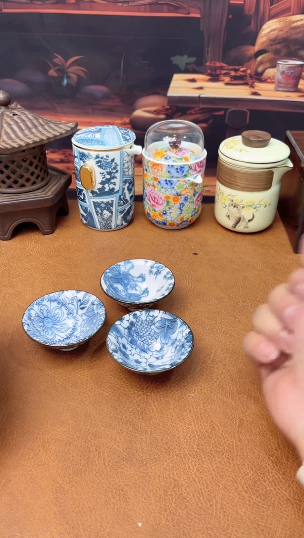 【闪购商品】陶瓷茶具摆件茶叶罐