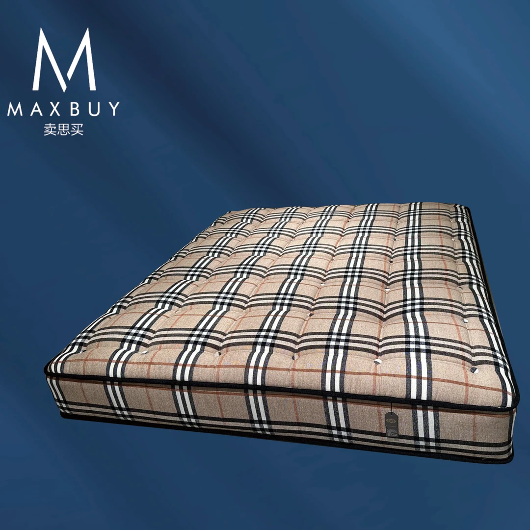 MAX BUY/卖思买【半手工】维秘08床垫透气独立弹簧马尾毛简约双人垫