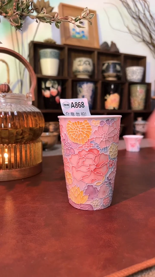 【闪购商品】景德镇手工手绘立体釉繁花868