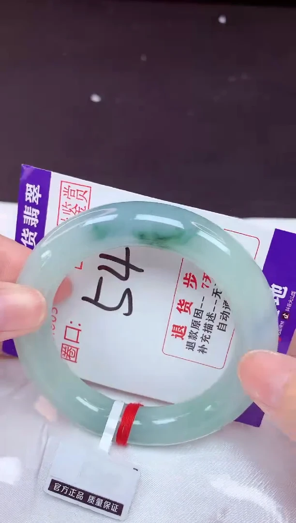 未镶嵌手镯翡翠54（48小时鉴赏期 ）