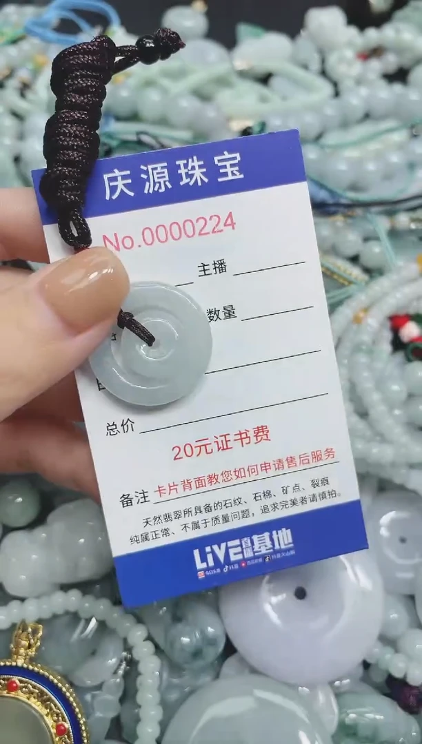 翡翠未镶嵌颈饰391