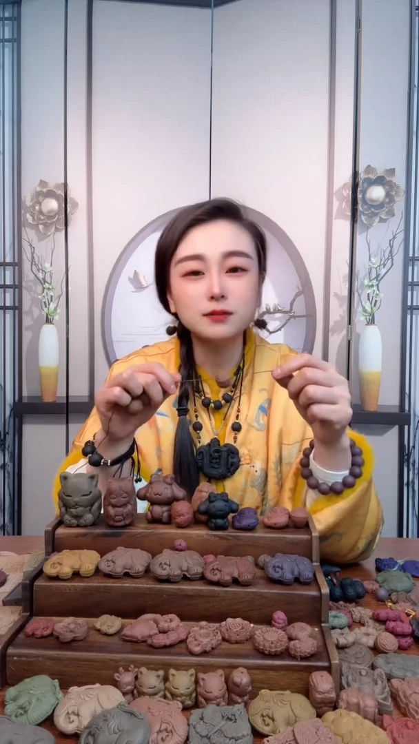 【闪购商品】泥塑鹅梨帐中福禄寿喜财1颗不指定