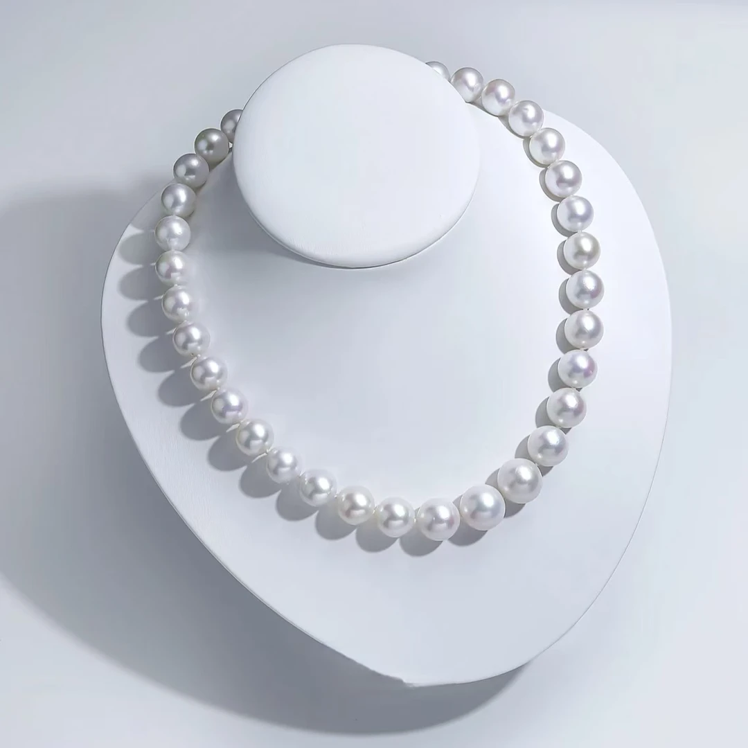 【三生专享】‘’大冰麒麟‘’淡水珍珠正圆七彩极光珍珠12-15mm/s925