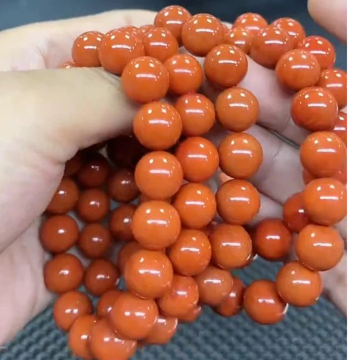 【老郑家】天然南红玛瑙手串  约11+mm（多样性发1件）