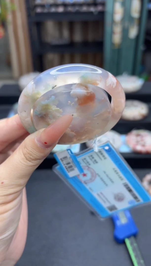 【闪购商品】石英质玉手镯未镶嵌723（54圈赠送镯心）