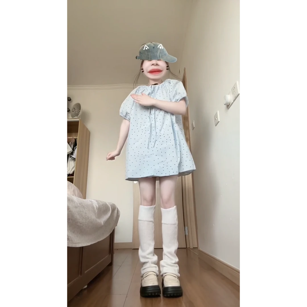 2025夏季夏季新款时尚宽松休闲娃娃衫短袖上衣搭百褶半身裙套装女