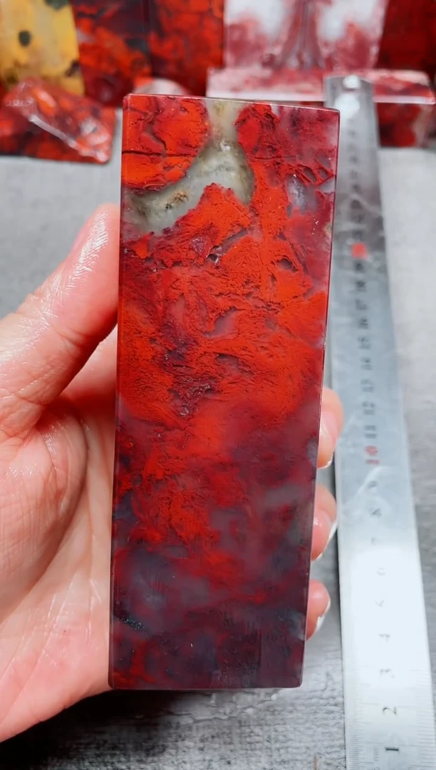 玉桂林鸡血玉素章--37