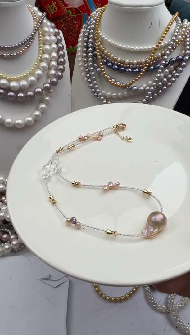 淡水珍珠未镶嵌颈饰1