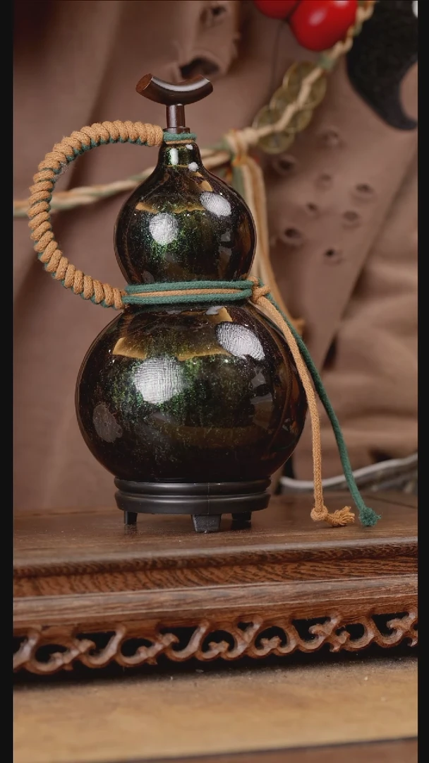 183号精品天然大漆酒葫芦一物一拍~