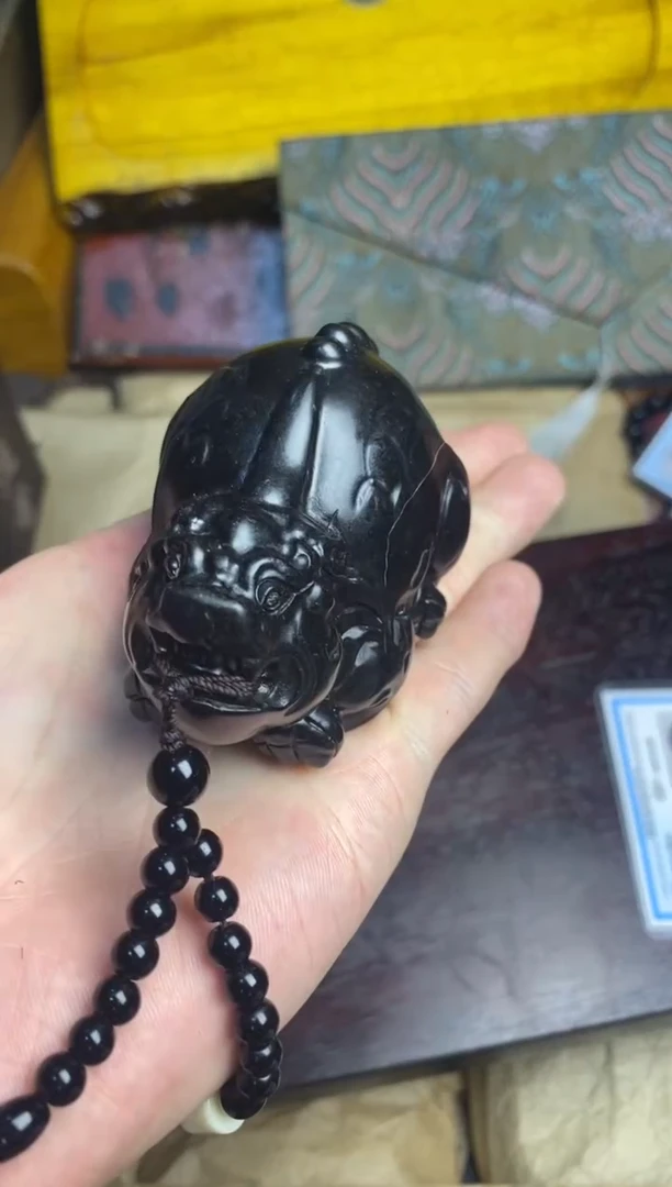 未镶嵌和田玉（墨玉）挂件主播推荐主播推荐