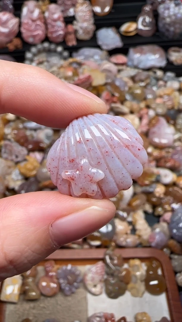 颈饰未镶嵌硅化珊瑚（珊瑚玉）386