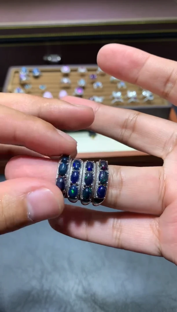 欧泊未镶嵌戒指P42【多样性发其一】