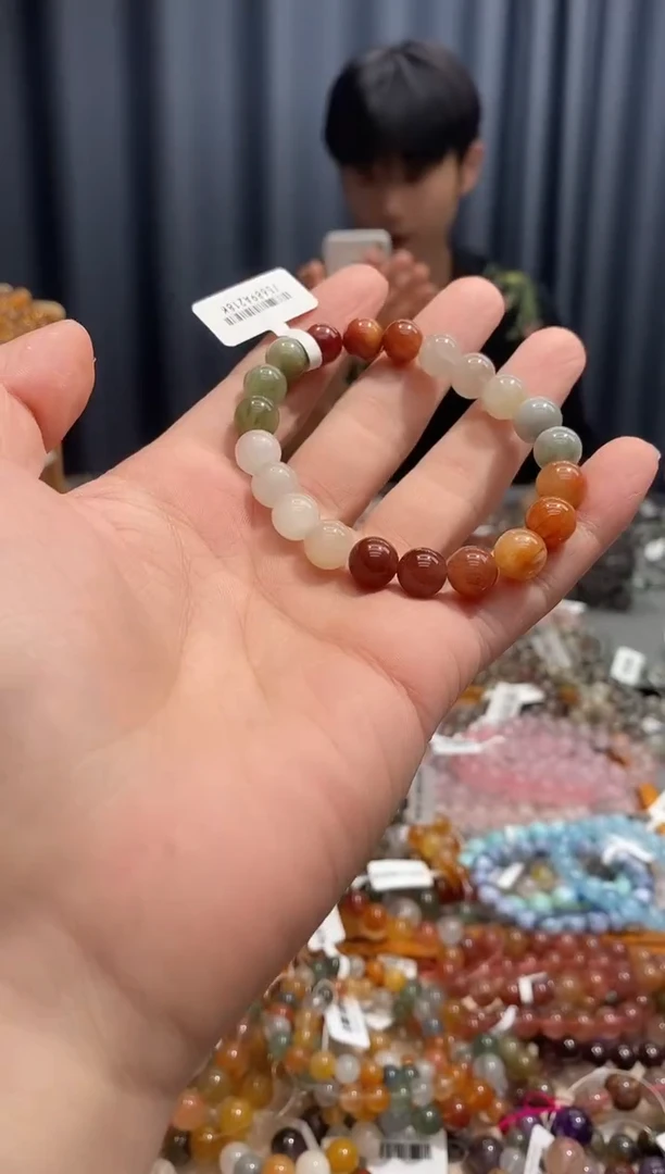 水晶手链未镶嵌i****宝彩兔毛