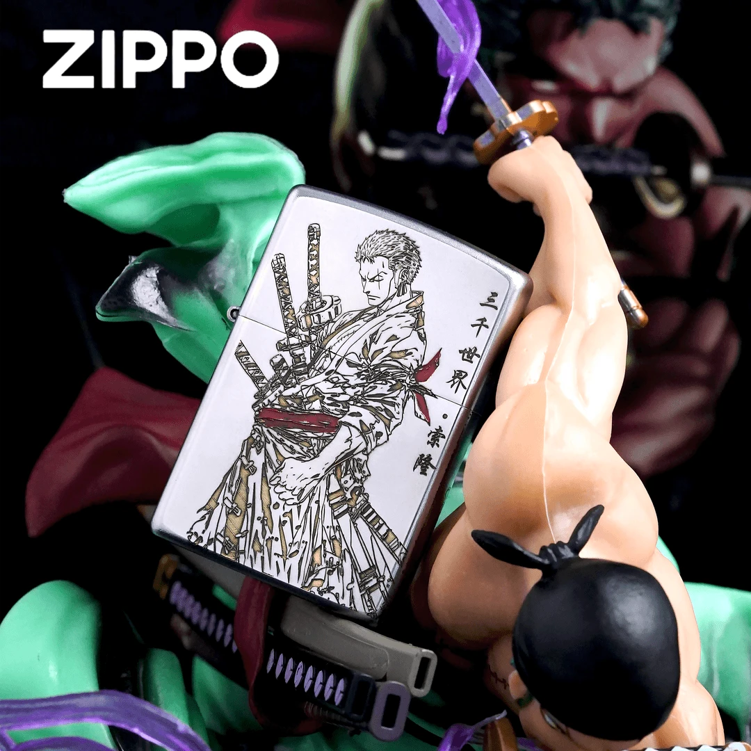 ZIPPO正品打火机/索隆三千世界手办礼盒套装动漫【达人专属】