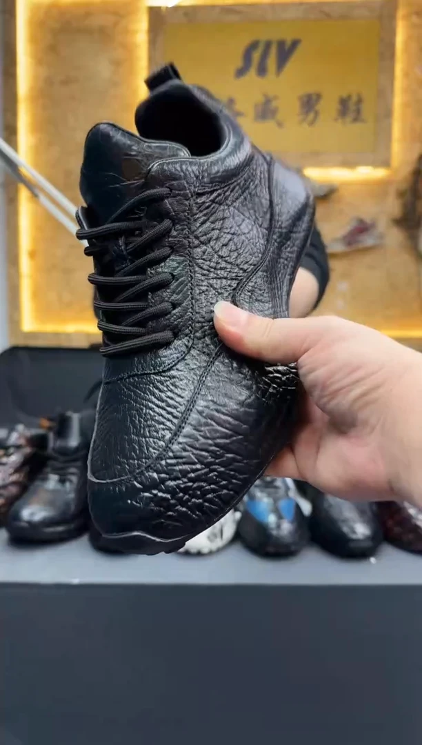 磨砂皮（牛皮）42码黑色6658