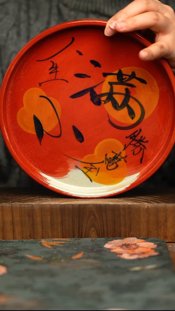 杯釉下彩手工手绘同款陶器